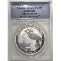 (image for) 2016 1 oz Silver Australian Kookaburra ANACS MS-70 DCAM Initial Release