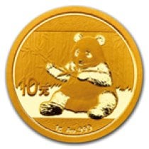 (image for) 2017 1 Grams Chinese Gold Panda Coin 10 Yuan BU Sealed