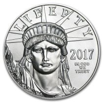 (image for) 2017 1 oz .9995 Fine Platinum American Eagle $100 Coin BU