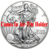 (image for) 2017 1 oz American Silver Eagle Coin BU - AIR-TITE