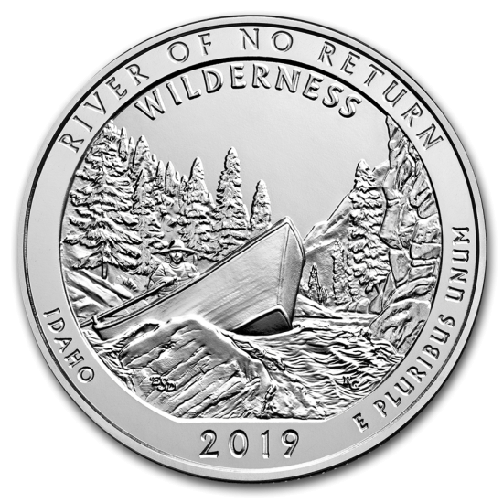 (image for) 2019 5 oz Silver ATB Frank Church River of No Return Wild, ID - Click Image to Close