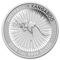 (image for) 2019 1 oz Silver Australian Kangaroo Coin BU