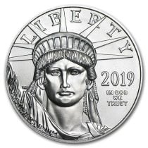(image for) 2019 1 oz .9995 Fine Platinum American Eagle $100 Coin BU