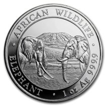 (image for) 2020 1 oz Silver Somalian African Elephant Coin BU