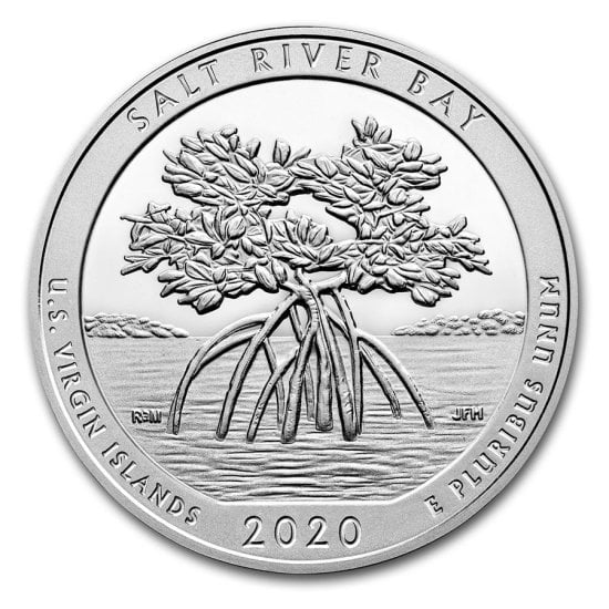 (image for) 2020 5 oz Silver ATB Salt River Bay - U.S. Virgin Islands - Click Image to Close