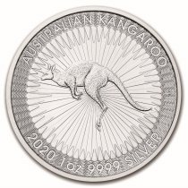 (image for) 2020 1 oz Silver Australian Kangaroo Coin BU