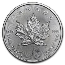 (image for) 2020 1 oz Canadian 9999 Silver Maple Leaf Coin BU