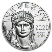 (image for) 2020 1 oz .9995 Fine Platinum American Eagle $100 Coin BU