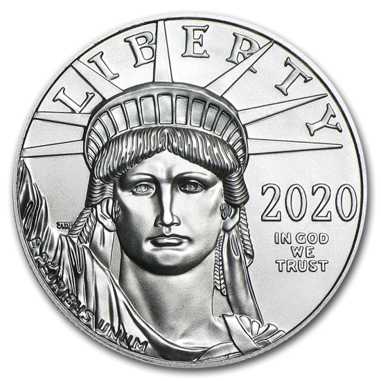 (image for) 2020 1 oz .9995 Fine Platinum American Eagle $100 Coin BU - Click Image to Close