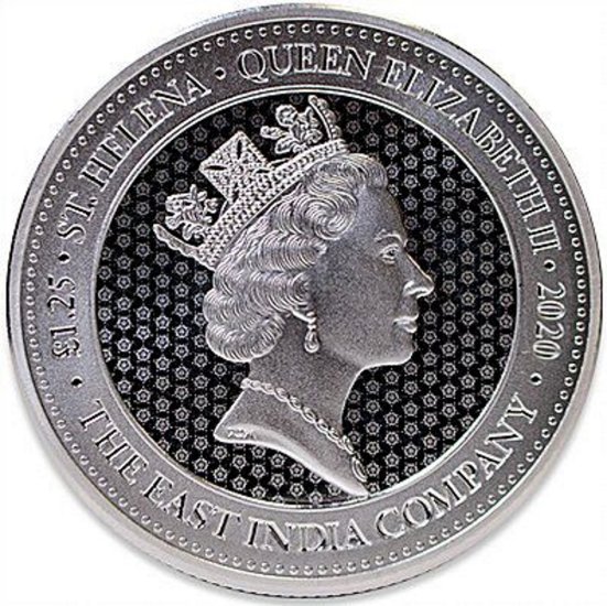 (image for) 2020 Saint Helena 1.25 oz Silver Rose Crown Guinea - Click Image to Close