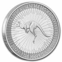 (image for) 2021 1 oz Silver Australian Kangaroo Coin BU