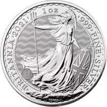 (image for) 2021 1 oz .999 Fine Silver Britannia Coin BU