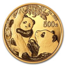 (image for) 2021 30 Grams Chinese Gold Panda Coin 500 Yuan BU - Sealed