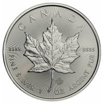 (image for) 2021 1 oz Canadian 9999 Silver Maple Leaf Coin BU