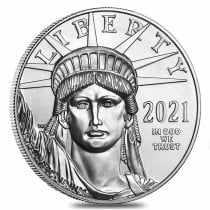 (image for) 2021 1 oz .9995 Fine Platinum American Eagle $100 Coin BU