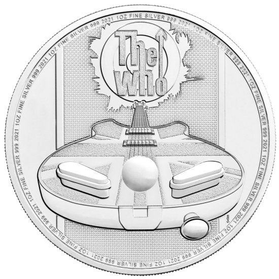 (image for) 2021 Music Legends series - The Who 1 oz Silver Coin BU - Click Image to Close