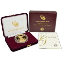 (image for) 2021-W Proof 1 oz Gold American Eagle Coin With Box & COA