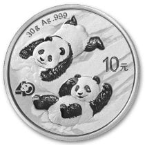 (image for) 2022 China 30 gram Silver Panda BU In Capsule