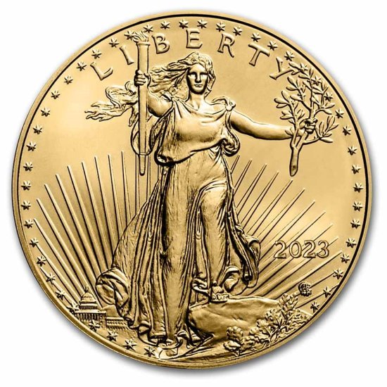 (image for) 2023 1/2 oz $25 Gold American Eagle Coin BU - Click Image to Close