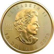 (image for) 2023 1/4 oz Canadian .9999 Fine Gold Maple Leaf Coin BU