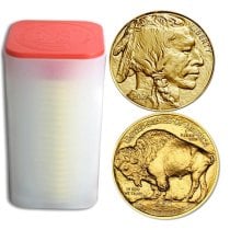 (image for) Lot of 20 - 2023 1 oz .9999 Fine Gold American Buffalo Coin BU