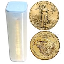 (image for) Lot of 40 - 2024 1/4 oz $10 Gold American Eagle Coin BU