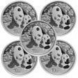 (image for) Lot of 5 - 2024 30 Gram Silver Chinese Panda Coin In Capsule