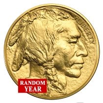 (image for) Random Year - 1 oz American .9999 Fine Gold Buffalo Coin