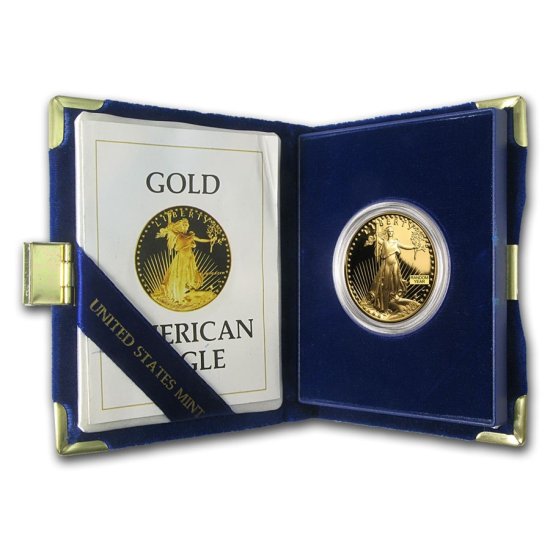 (image for) Random Year - 1 oz Proof Gold American Eagle Coin With Box & COA - Click Image to Close