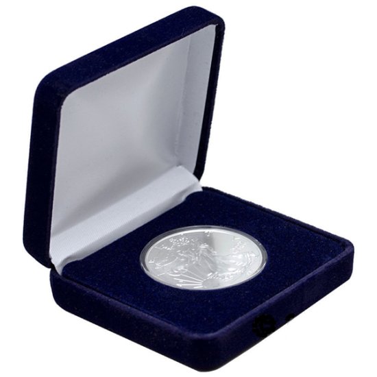 (image for) 2023 1 oz American Silver Eagle Coin BU With Velvet Box - Click Image to Close