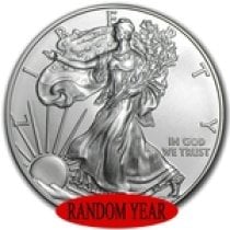 (image for) Random Year - 1 oz American $1 Silver Eagle Coin .999 Fine Silver BU
