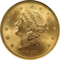 $20 Gold Liberty Coins 1849-1907