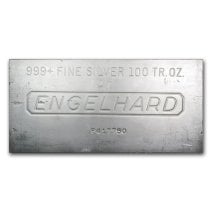 (image for) 100 oz .999 Fine Silver Bar - Engelhard