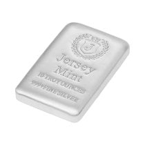 (image for) 10 oz Silver .999 Silver Bullion Cast Bar - Jersey Mint