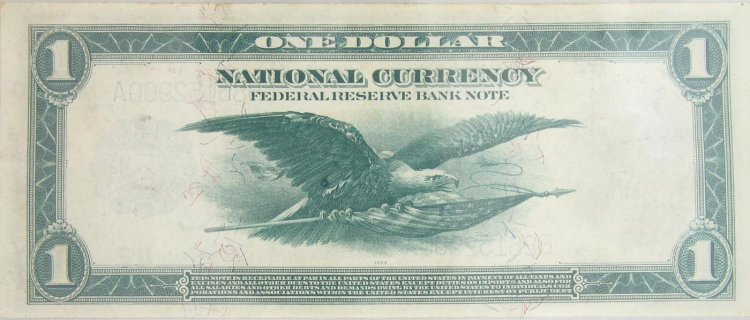(image for) 1914 $1 Federal Reserve Bank Note New York, Fine - Click Image to Close