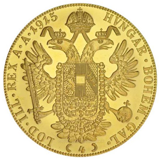 (image for) 1915 Austria Gold 4 Ducat Coin .4438 oz Fine Gold - Click Image to Close