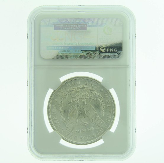 (image for) 1921 Silver Morgan Dollar NGC Slabbed - Binion Collection - Click Image to Close
