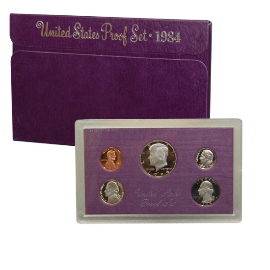 (image for) 1984 US Mint Proof Set Coins - Click Image to Close