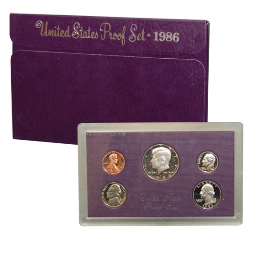 (image for) 1986 US Mint Proof Set Coins - Click Image to Close