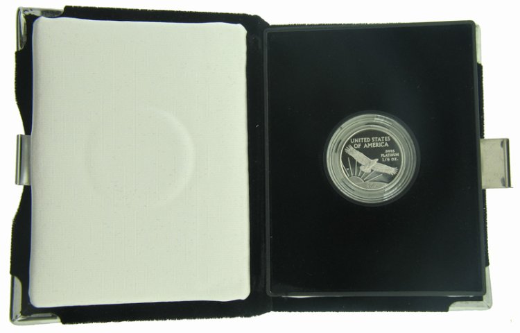 (image for) 1997-W Proof American Eagle Platinum 1/4 oz Coin With Box & COA - Click Image to Close