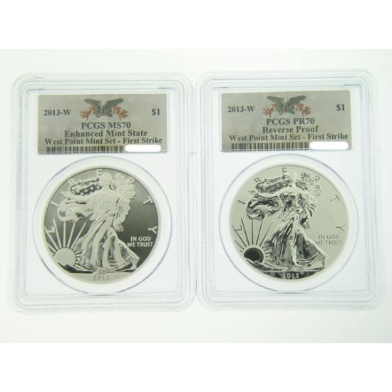(image for) 2013 American Silver Eagle West Point Set PCGS 70 First Strike - Click Image to Close