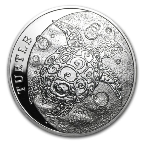 (image for) 2014 Niue 1 oz Silver $2 Hawksbill Turtle - Click Image to Close