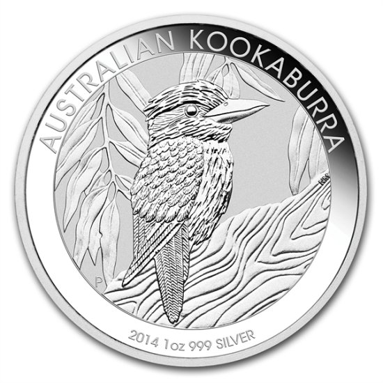 (image for) 2014 1 oz Silver Australian Kookaburra BU - Click Image to Close