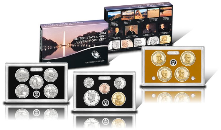 (image for) 2014 Silver Proof Set Coins - Click Image to Close