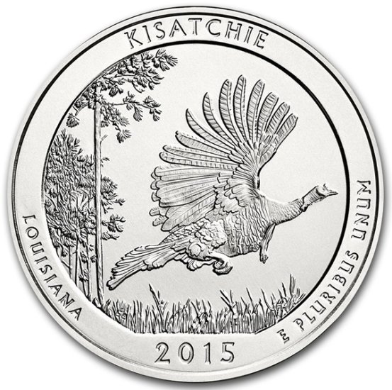 (image for) 2015 5 oz Silver ATB Kisatchie National Park LA - Click Image to Close