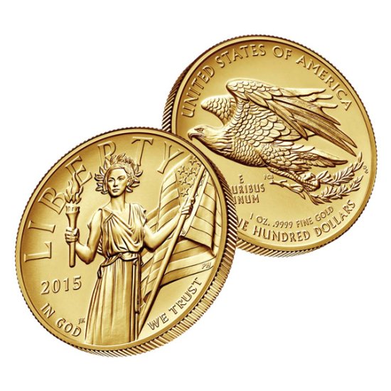 (image for) 2015-W High Relief Liberty Eagle Gold Coin $100 Box & COA - Click Image to Close