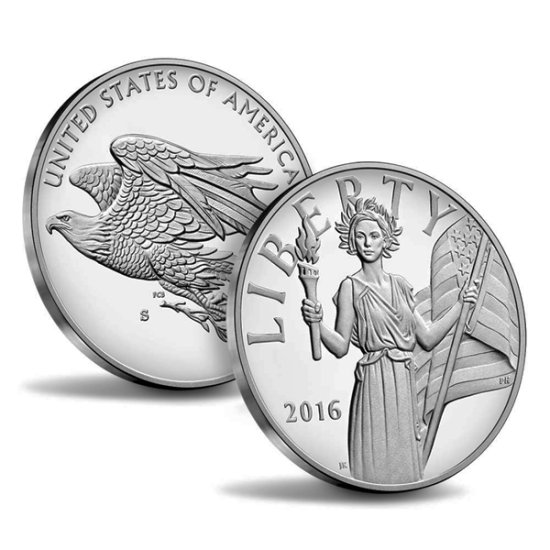 (image for) 2016-W Silver Proof American Liberty Medal (w/Box & COA) - Click Image to Close