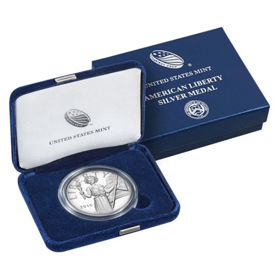 (image for) 2016-S American Liberty Silver Medal Proof With /Box & COA - Click Image to Close