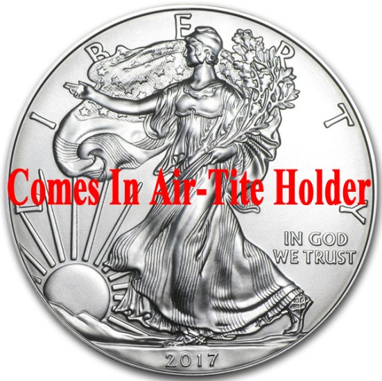 (image for) 2017 1 oz American Silver Eagle Coin BU - AIR-TITE - Click Image to Close
