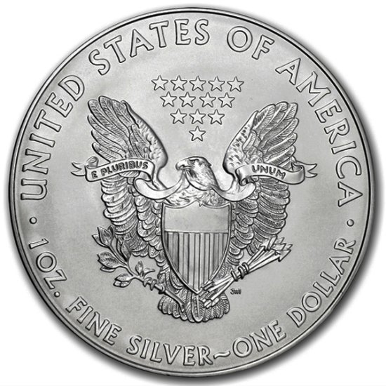 (image for) Random Year - 1 oz American $1 Silver Eagle Coin .999 Fine Silver BU - Click Image to Close